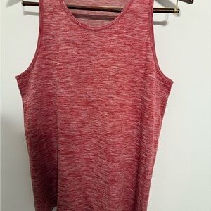 Lululemon Athletica Red Tank Top with Heathered Texture